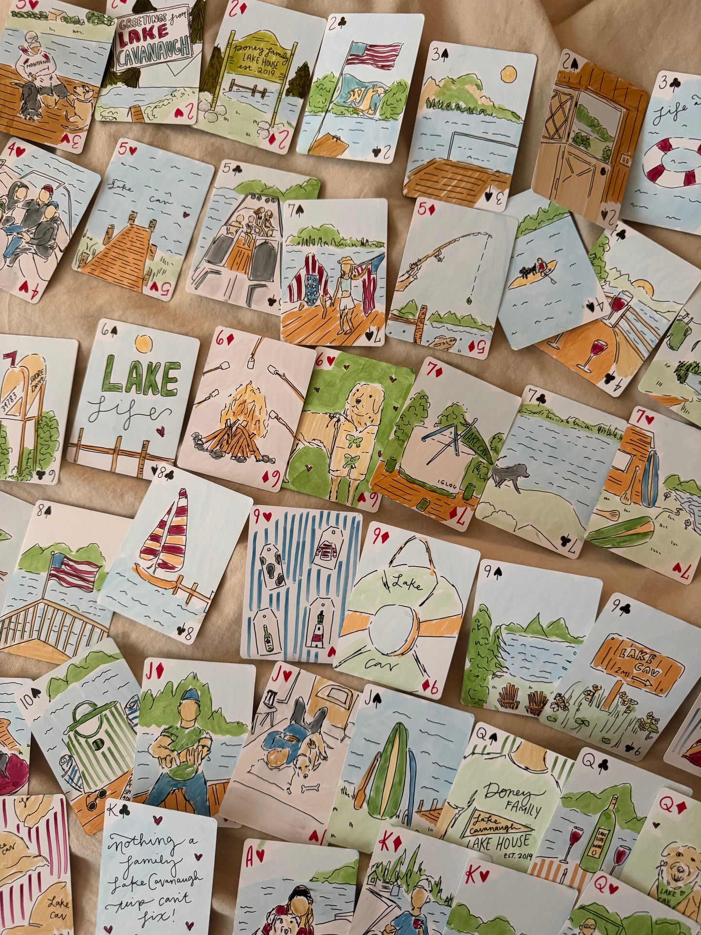 Custom Playing Card FULL Deck (JULY/AUGUST)