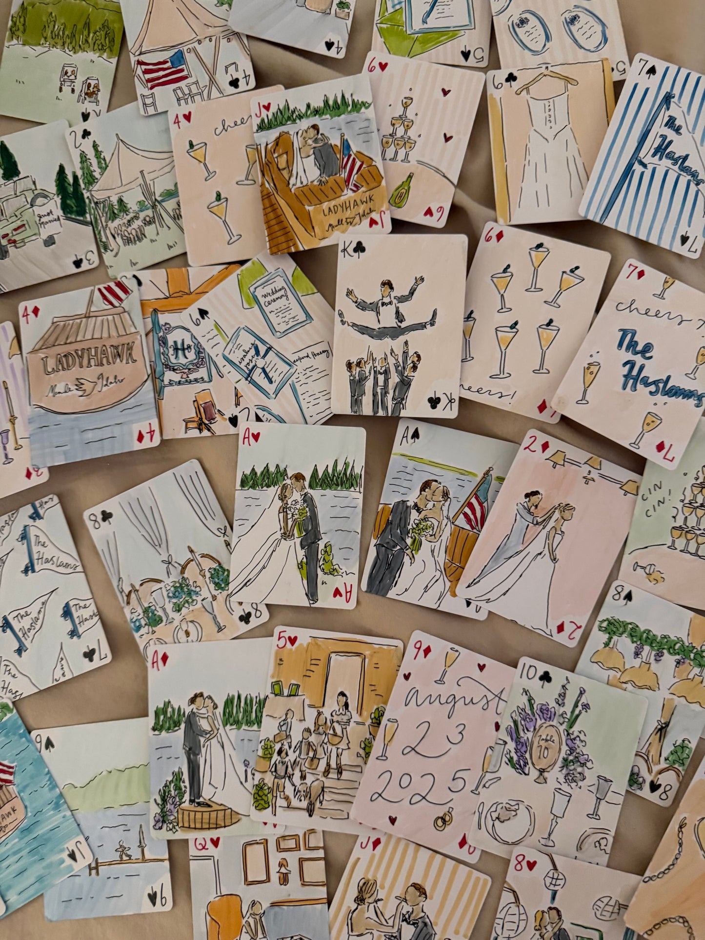 Custom Playing Card FULL Deck (JULY/AUGUST)